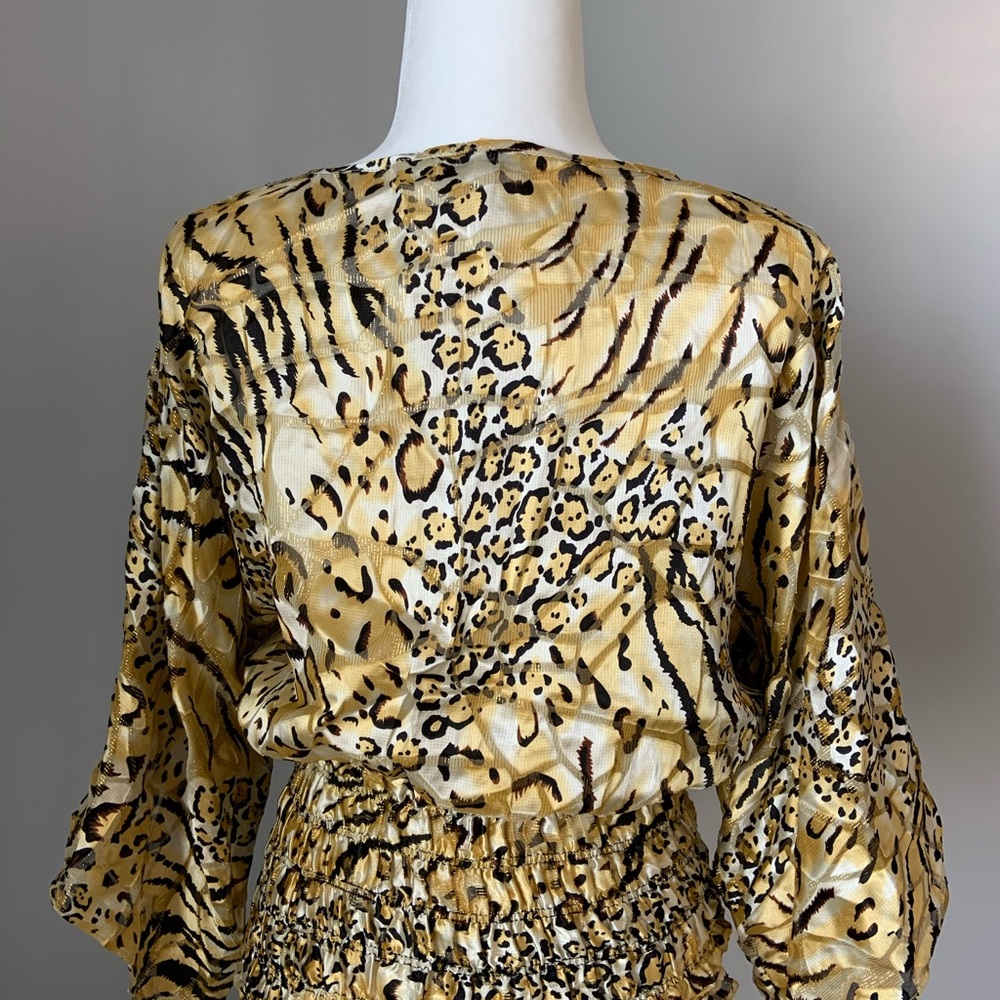 Cach Leopard Print Blouse - image 3